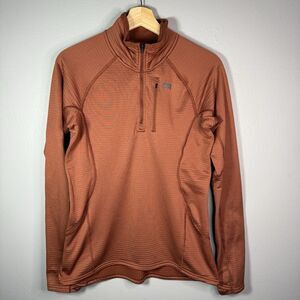 Outdoor Research Vigor Grid Fleece 1/4 Zip Pullover Top Women’s Orange Hike